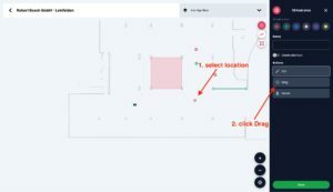 Karelics Cloud, robot fleet management app UI.