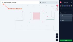 Karelics Cloud, robot fleet management app UI.