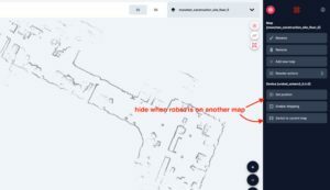 Karelics Cloud, robot fleet management app UI.
