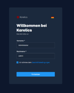 Karelics Cloud, robot fleet management app UI.