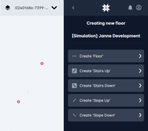 Karelics Cloud, robot fleet management app UI.