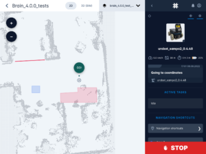 Karelics Cloud, robot fleet management app UI.
