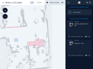 Karelics Cloud, robot fleet management app UI.