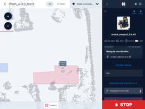 Karelics Cloud, robot fleet management app UI.