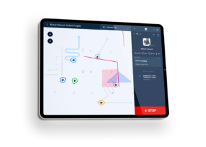 Karelics Cloud, robot fleet management app UI.