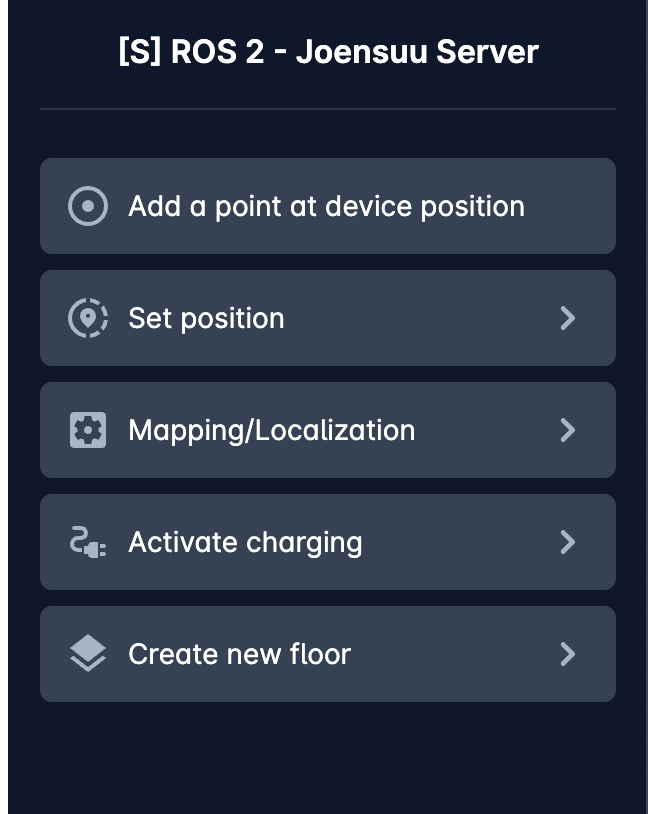 Karelics Cloud, robot fleet management app UI.