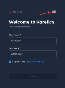Karelics Cloud, robot fleet management app UI.