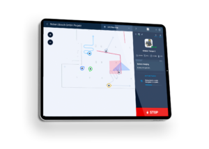 Karelics Cloud, robot fleet management app UI.