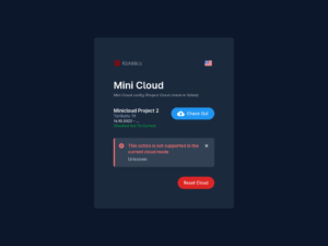Karelics Cloud, robot fleet management app UI.
