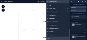 Karelics Cloud, robot fleet management app UI.