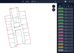 Karelics Cloud, robot fleet management app UI.