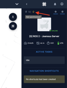 Karelics Cloud, robot fleet management app UI.