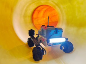 Robot Leo Rover with Karelics Pipe Inspection Plugin.​